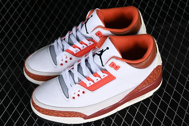 All categories Air Jordan Jordan series basketball shoes Air Jordan 3 Air Jordan 3 Retro AJ3 Joe 3 red burst pattern DV7028-108